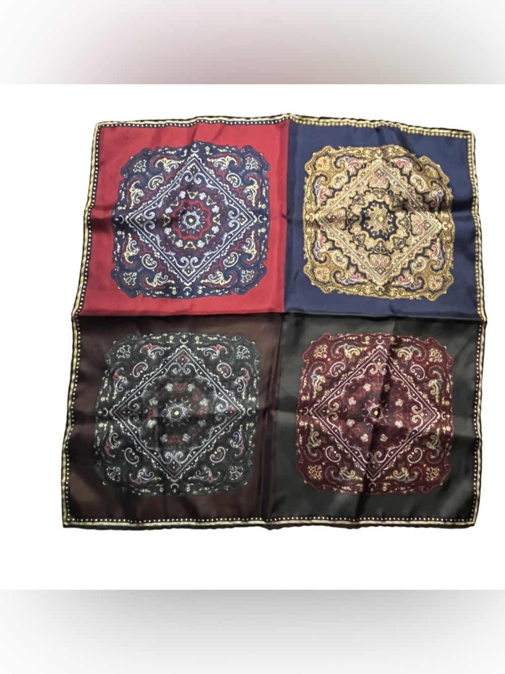 ✨ Taj Mahal Ashear Vintage Silk Scarf ✨